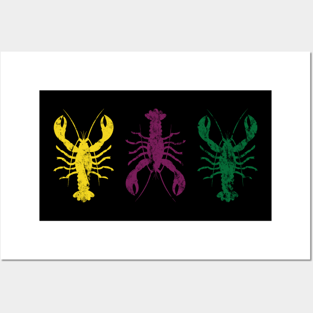 mardi gras crawfish Wall Art by arazra